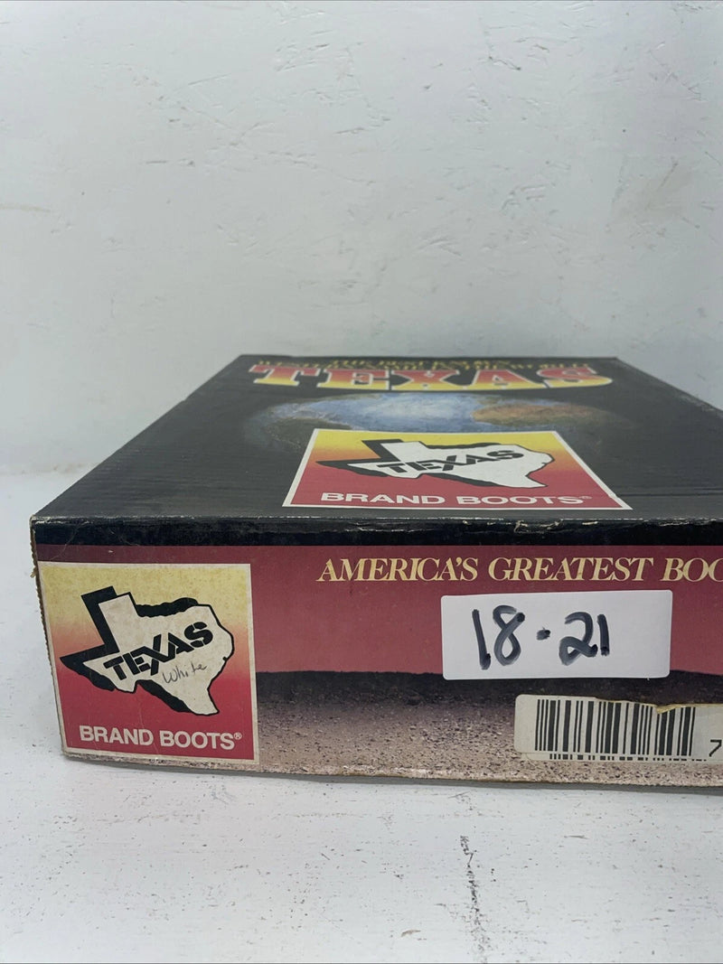 New Women’s White Texas Brand Cowboy Boots. L 198917 7 M. 18-21