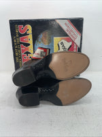 New Men’s Black Texas Brand Cowboy Boots. M 610 8 D. 4-74