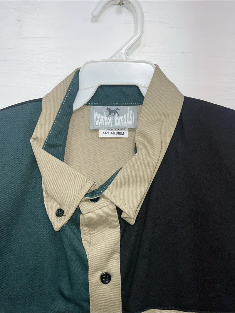 New Men’s Cowboy Threads Multiple Color Short Sleeve Button Up Medium B-84