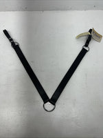 New Royal King Black Genuine Leather Tripping Collar #41-950 Y-23