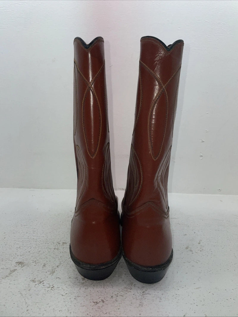 New Men’s Brown Rodeo Cowboy Boots. 5044 10.5 10 1/2 D. 7-106