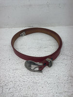 New Red Genuine Leather Nocona 34” Belt #357 Z-14