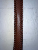 New Brown Genuine Leather Nocona Weaved 38” Belt #2410002 JJ-68