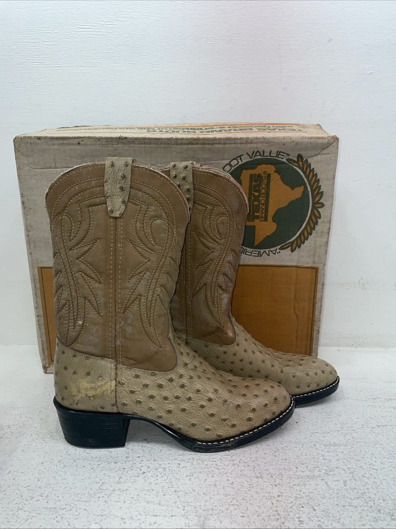 New Men’s Tan Texas Brand Cowboy Boots. 2488 6 D. 3-144