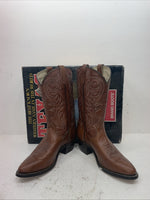 New Men’s Brown Texas Brand Cowboy Boots. 5111 10.5 10 1/2 D. 7-55