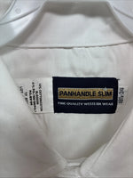 New Men’s Panhandle Slim White Long Sleeve Pearl Snap 18.5 2XL AA-114