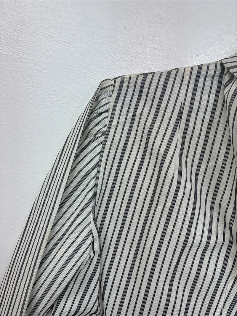 New Women’s TexasTogs Stripe Long Sleeve Zip Up Show Shirt Size 30 3B-2