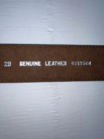 New Brown Genuine Leather Nocona 28” Belt #0713544 Z-159