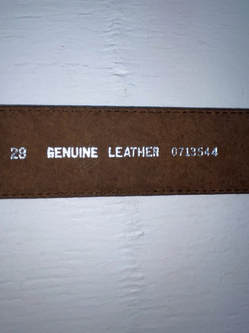 New Brown Genuine Leather Nocona 28” Belt #0713544 Z-159