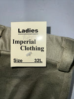 New Women’s Green Imperial Clothing English Pants. 32-L  A-154