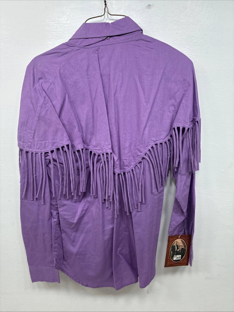 New Women’s Mine & Buklnpurple Long Sleeve Button Up Size Medium 3B-7 