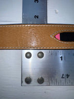New Brown Genuine Leather Wrangler Stripes And Pendent 34” Belt #621026 Z-146