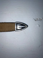 New Brown Genuine Leather Nocona Animal Pendent 32” Belt #606 JJ-16