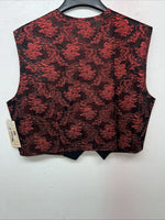 New Women’s Red 1849 Authentic Ranchwear Western Show Vest 3X WW-44