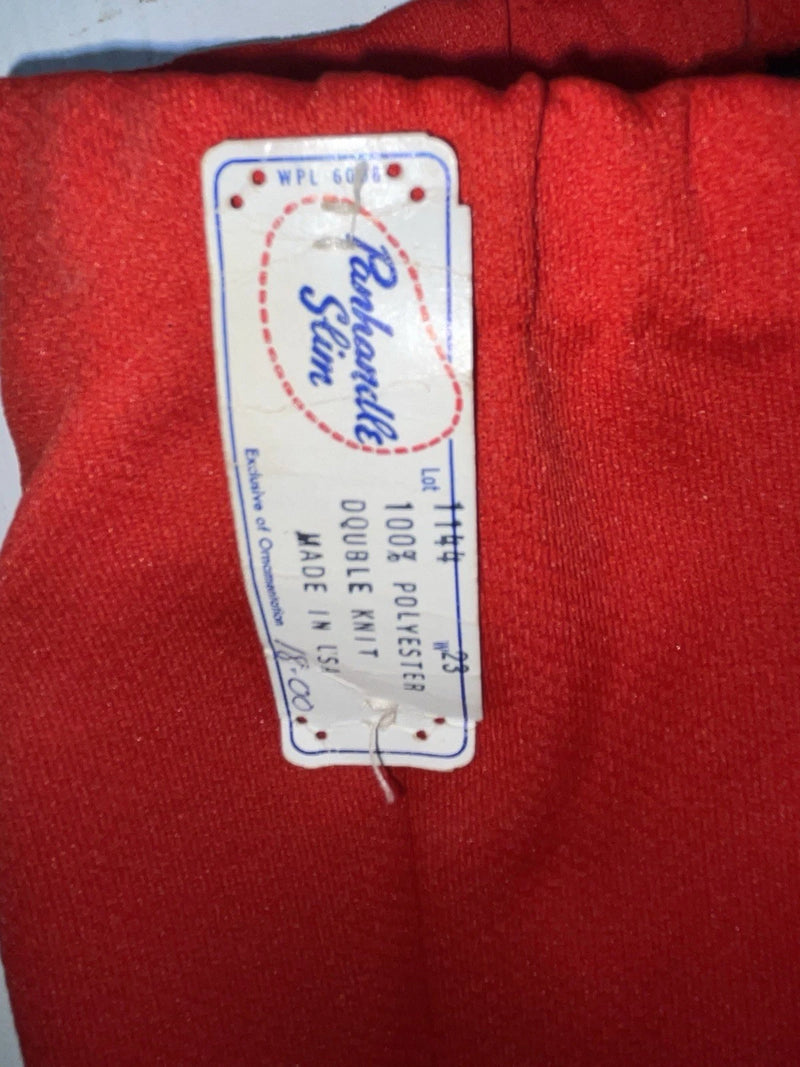 New Vintage Red Panhandle Slim Polyester Pants #1144 VV-77