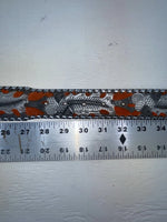 New Gray Genuine Leather Kentucky Orange Tooled 30” Belt #82005 JJ-166