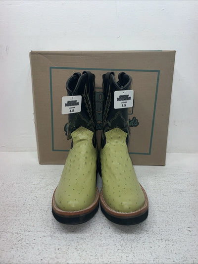 New Youth Green Smoky Mountain Cowboy Boots. 3027 Y 4.5 4 1/2. 2-173