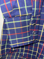 New Men’s Lee Blue Long Sleeve Pearl Snap 14.5 X 33 Small A-188