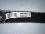 New Black Genuine Leather Nocona Silver Bling Beaded L Belt #N3424601 JJ-70