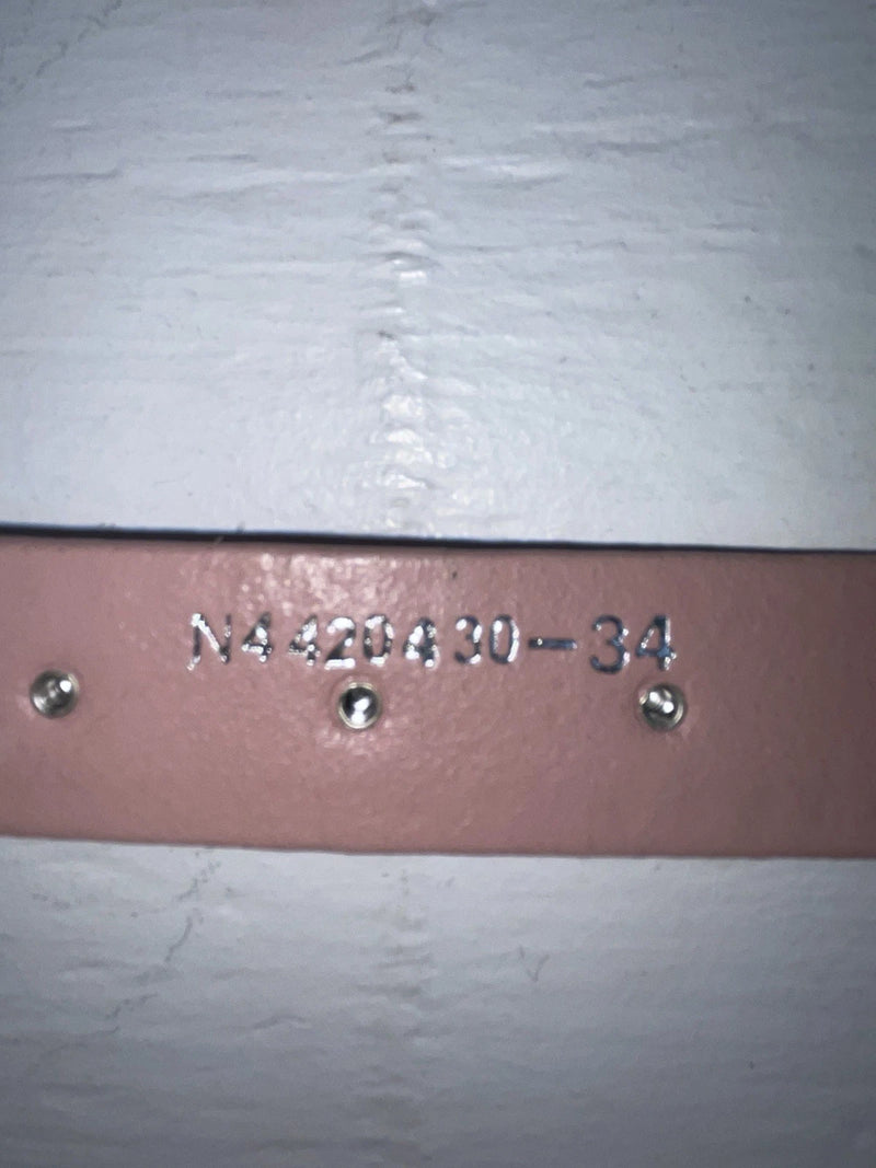 New Pink Genuine Leather Nocona Silver Bling 34” Belt #4420430 JJ-33