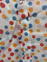 New Women’s Tem Tex Polkadot Long Sleeve Pearl Snap Size 40 II-83