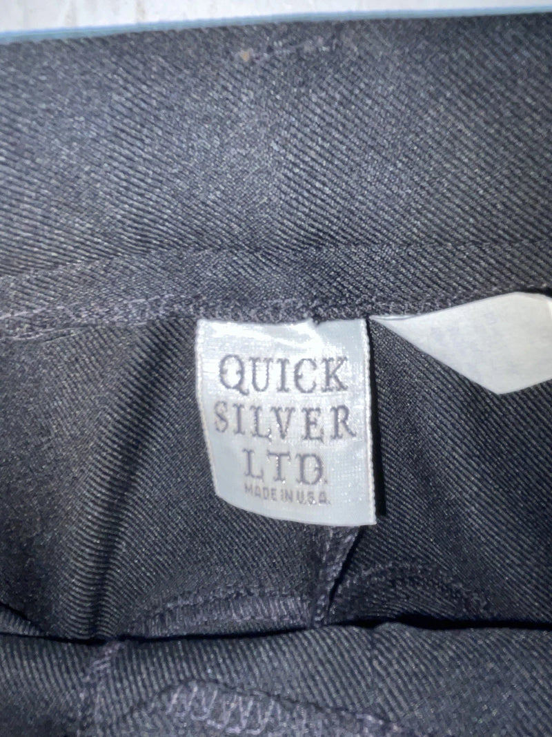 New Vintage Black Quicksilver Polyester Pants #2662 VV-111