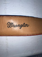 New Red Genuine Leather Wrangler Tooled 28” Belt #6820 JJ-142 