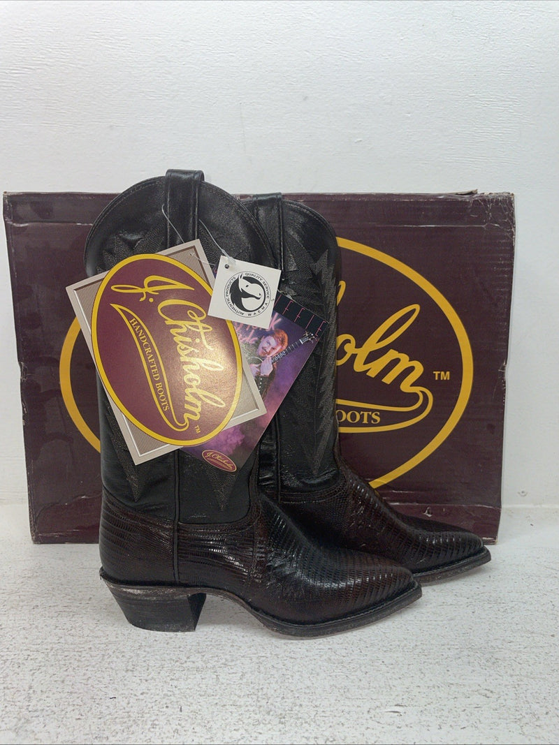 New Youth Brown J Chisholm Cowboy Boots. 851 5 M. 2-110
