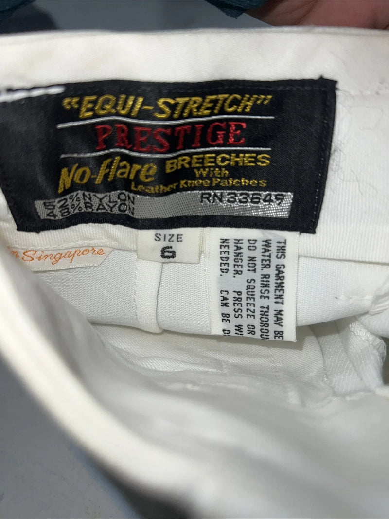 New Children’s White Equi-stretch Prestige No Flare English Breeches. 6 A-160