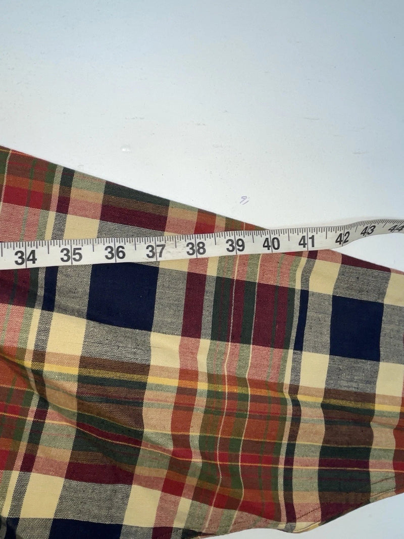 New Men’s Colored Plaid Panhandle Slim Long Sleeve Button Up Shirt L 3B-119