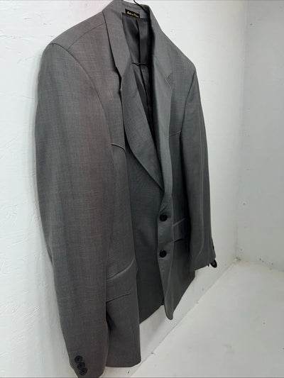 New Men’s Circle S Grey Suit Jacket 46R #25832 T-605