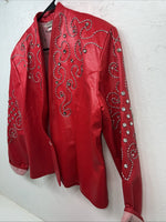 New Women’s Red 1849 Authentic Ranchwear Western Show Jacket XL WW-31