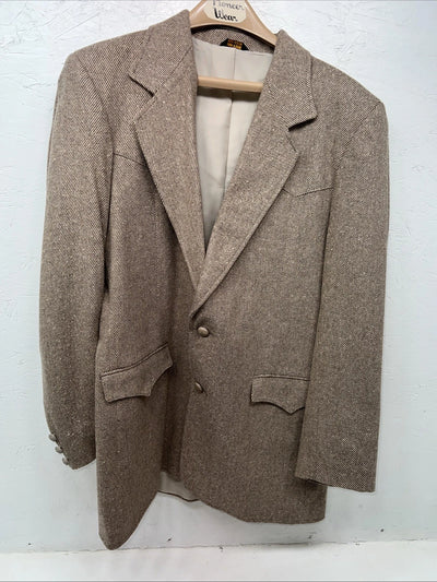 New Men’s Pioneer Wear Tan Suit Jacket 42L #125580 AA-602