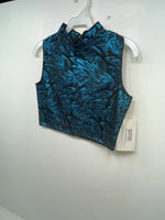 New Kids Blue 1849 Authentic Ranchwear Cut Off Zip Up Vest M #77872 3B-67