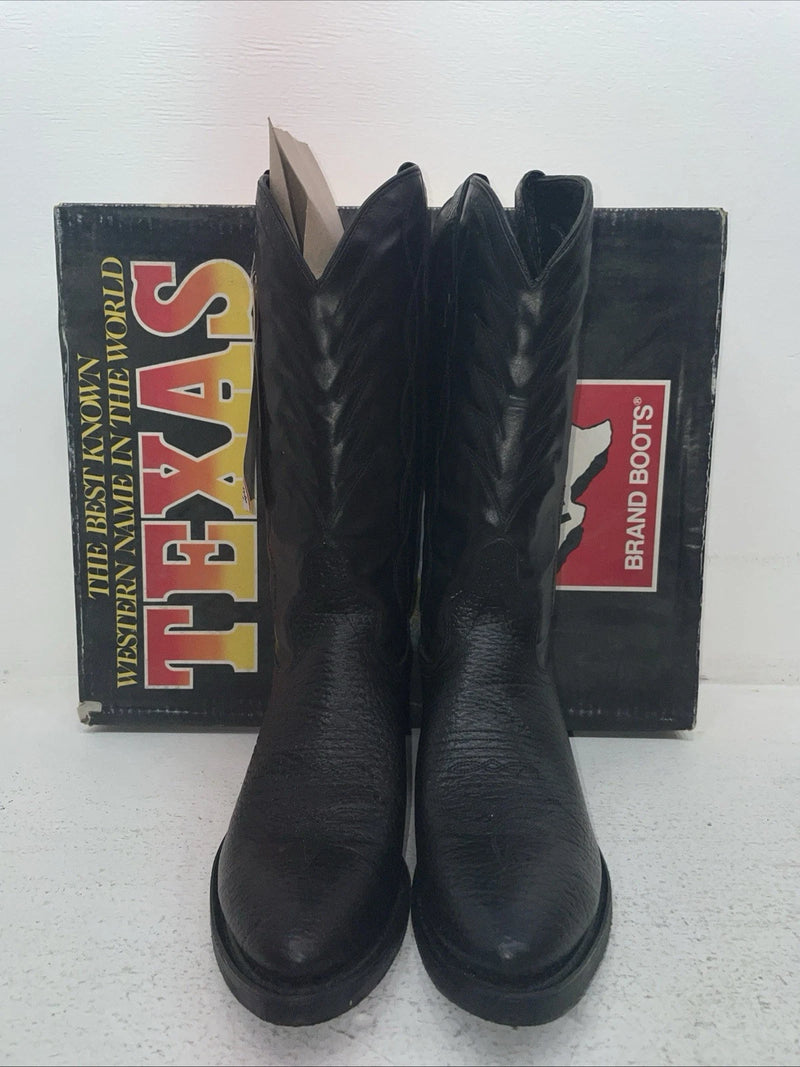 New Men’s Black Texas Brand Cowboy Boots. 8040 8 E E. 3-141