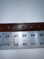 New Brown Genuine Leather Braided Rope 28” Belt #02/4703 JJ-48