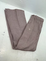 New Vintage Red And White Checkered Lee Polyester Pants #2600362 SS-84