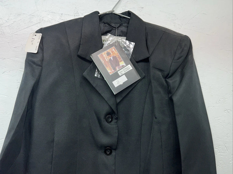 New Women’s Riders Mark Black Riding Coat 12R 23-37000 JJ-606