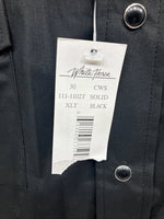 New Men’s White Horse Black Long Sleeve Pearl Snap XLT F-52