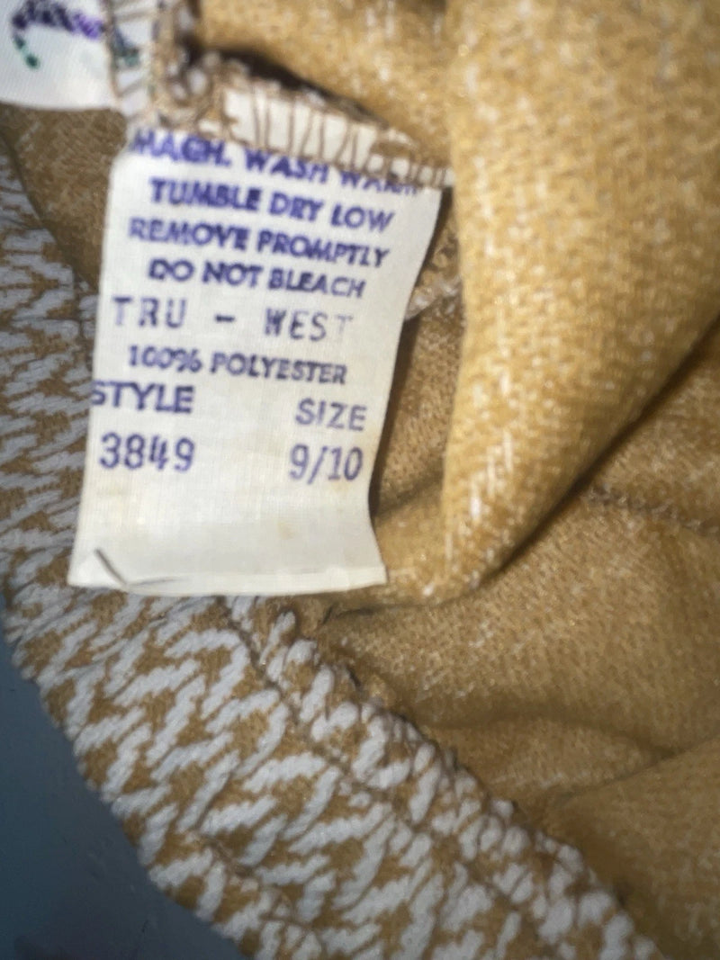 New Vintage Brown Knitted Rockmount Polyester Pants #3849 XX-10