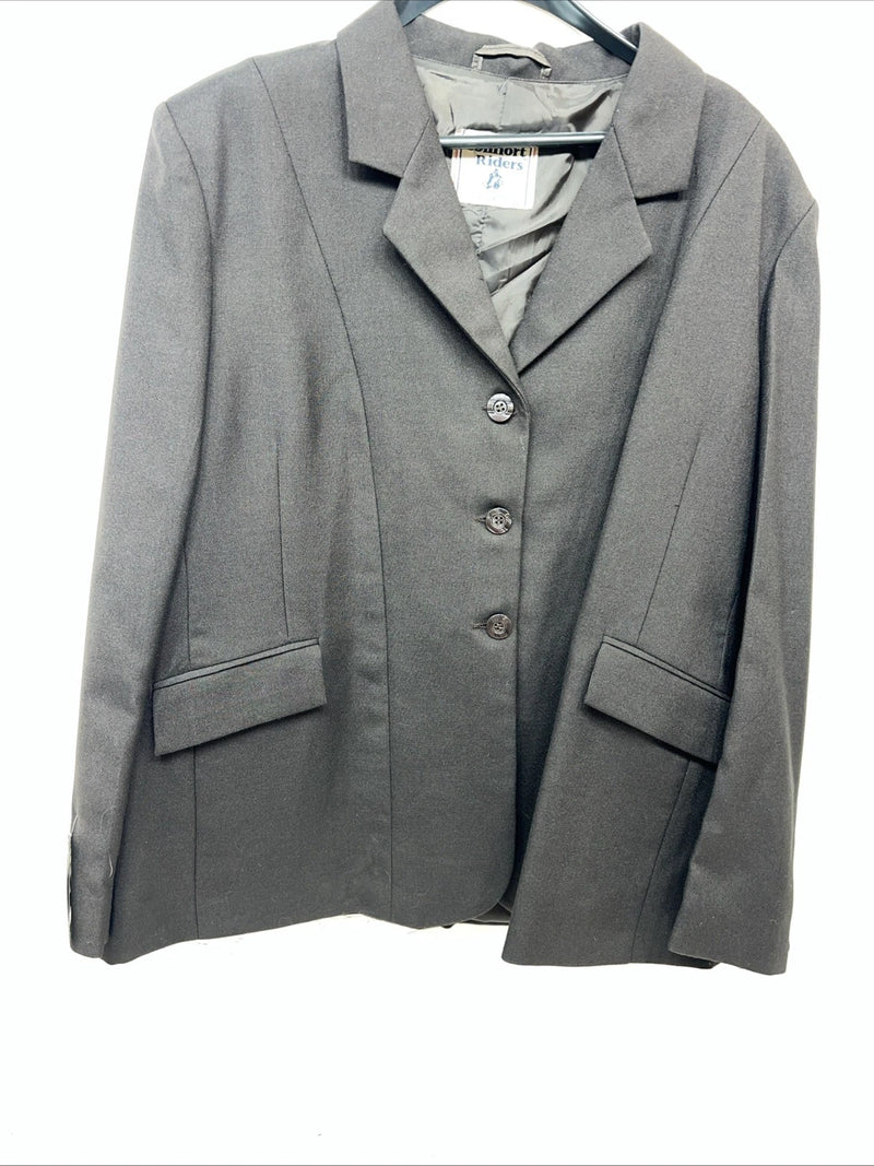 New Women’s Comfort Riders Brown Hunt Meister Riding Coat 22R V-603