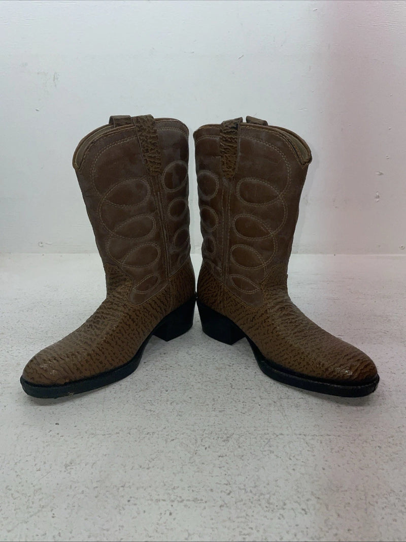 New Kids Brown Bronco Cowb Boots. 2844 1.5 1 1/2 D. 23-108