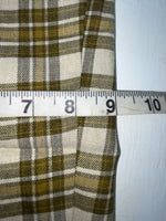 New Vintage Brown Plaid Ranch Polyester Pants SS-92