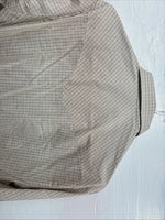 New Men’s Circle S Tan Plaid Long Sleeve Pearl Snap 15 X 34 Medium K-80