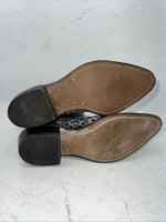 New Women’s Navy Snakeskin Texas Brand Cowboy Boots 72 7 B. 17-8