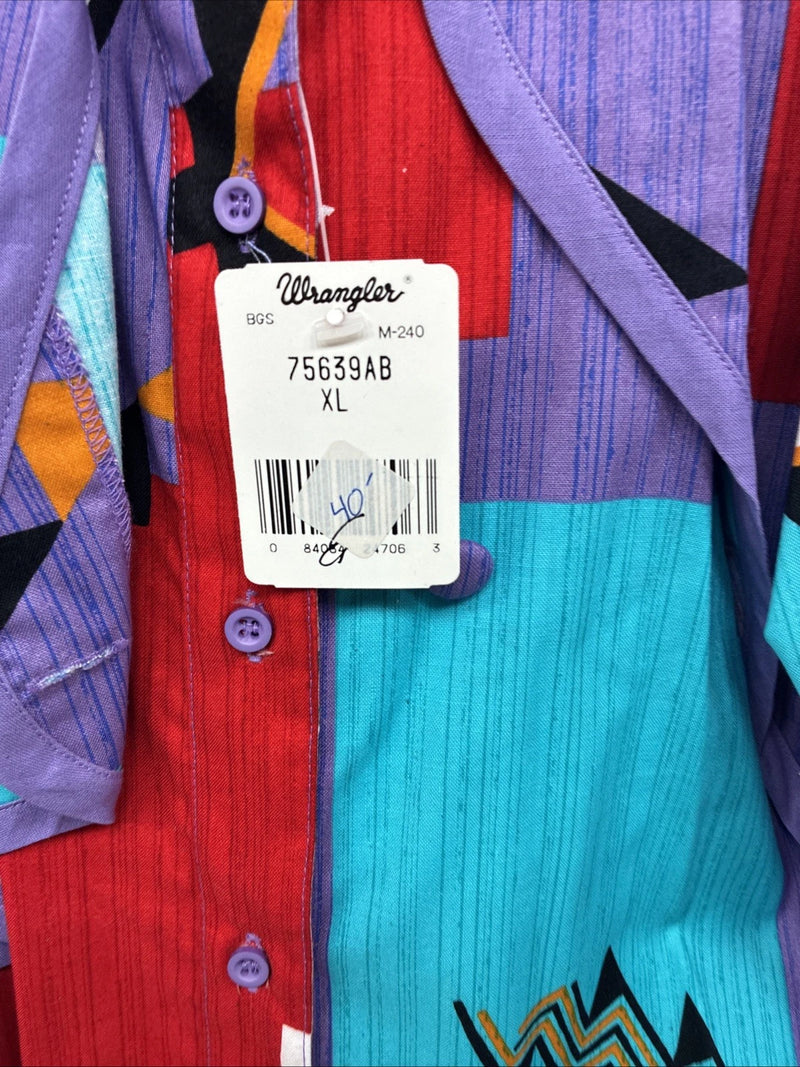 New Women’s Wrangler Multicolor Long Sleeve Button Up XL II-27