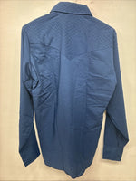 New Men’s Dickson Jenkins Blue Long Sleeve Pearl Snap Size 34 KK-113