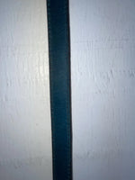 New Blue Genuine Leather Silver Pendent 32” Belt JJ-24