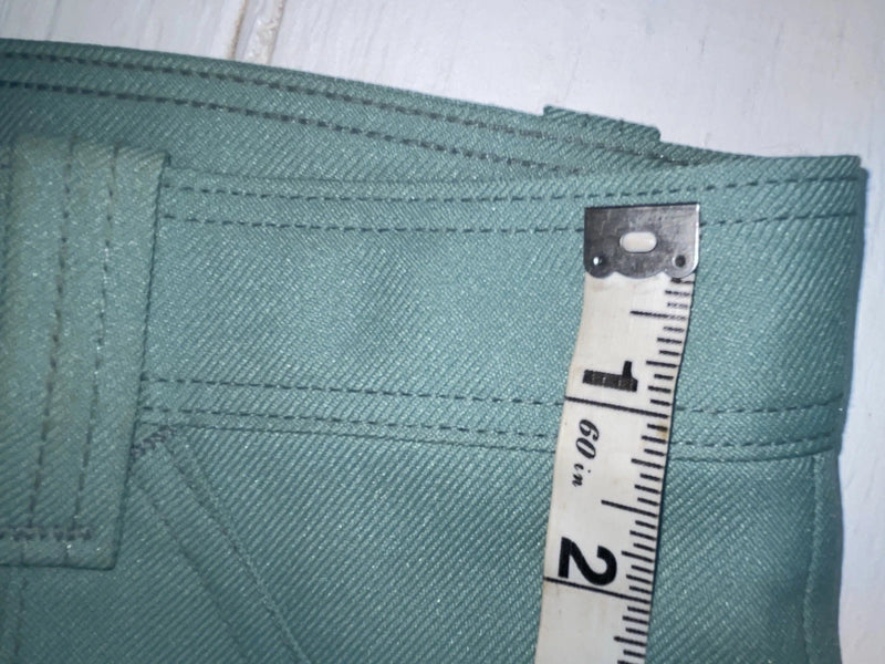 New Vintage Turquoise Dickson Jenkins Polyester Pants #581 VV-94 