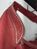 NOS Red Chap-Parel Show Chaps With Fringe Adjustable Waist 38” I-74